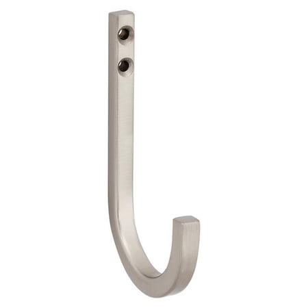 National Hardware National Hardware Reed Medium Satin Nickel Steel 4 in. L Hook 60 lb 1 pk N337-904